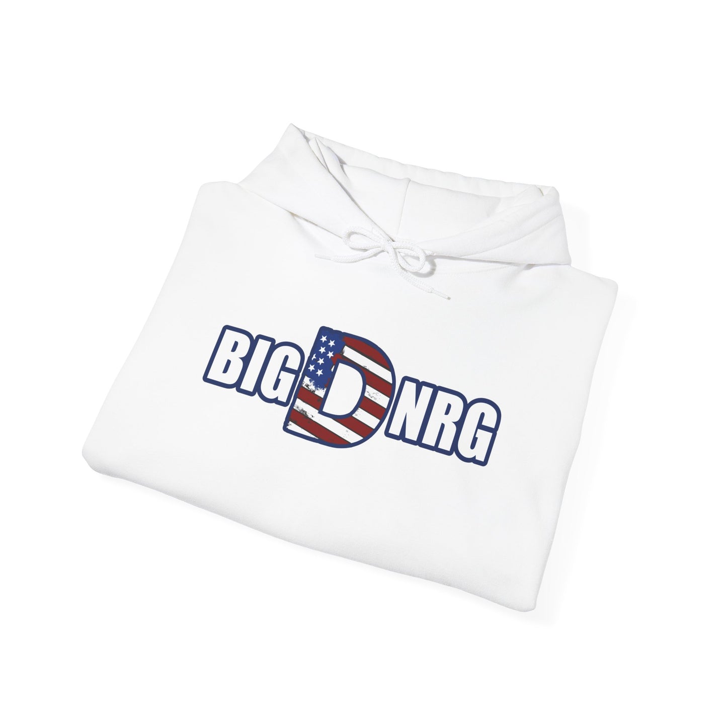 Patriotic 'Big DNRG' Hoodie — American Flag Freedom Lips Graphic