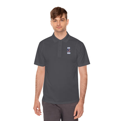 Big D NRG Men's Sport Polo — Athletic Performance Polo with 'BIG D NRG' Chest Logo