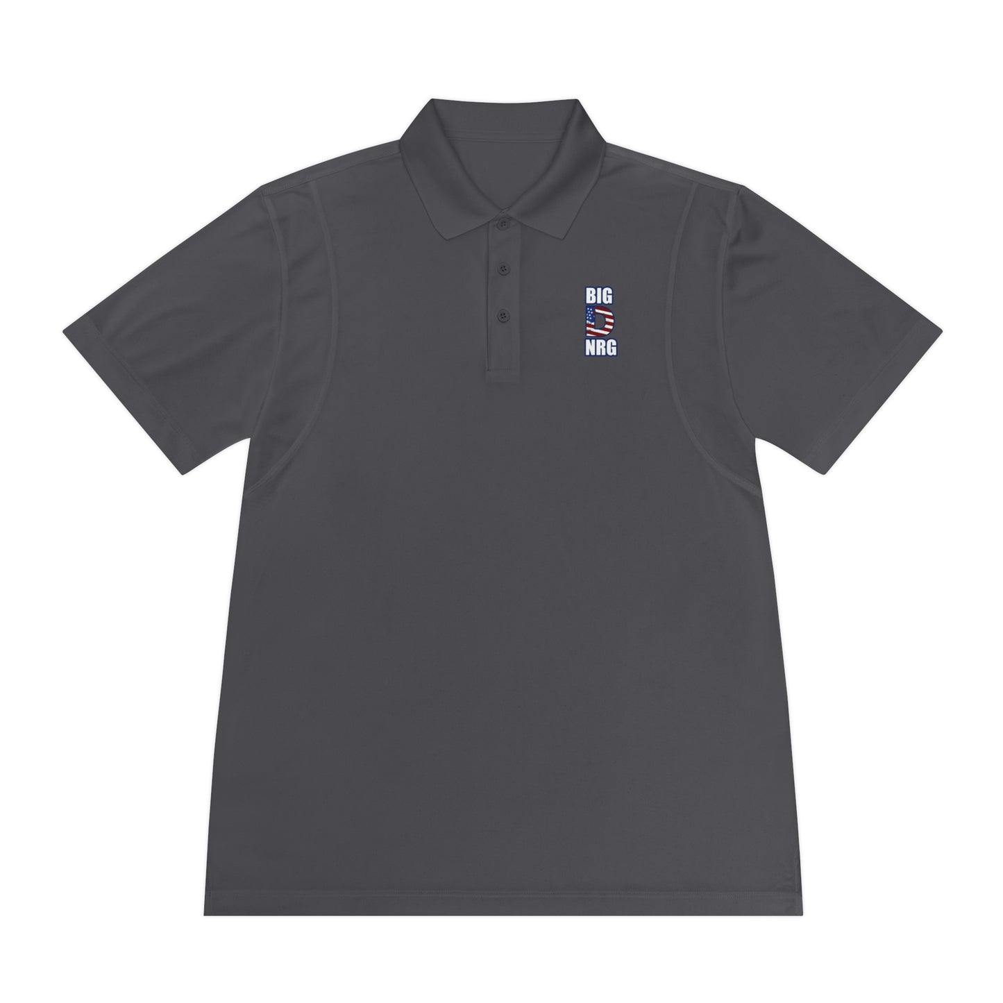 Big D NRG Men's Sport Polo — Athletic Performance Polo with 'BIG D NRG' Chest Logo