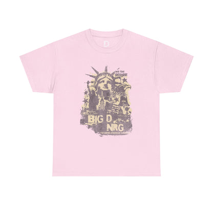 Big D NRG Grunge Graphic Tee — Vintage Statue of Liberty Rock Shirt