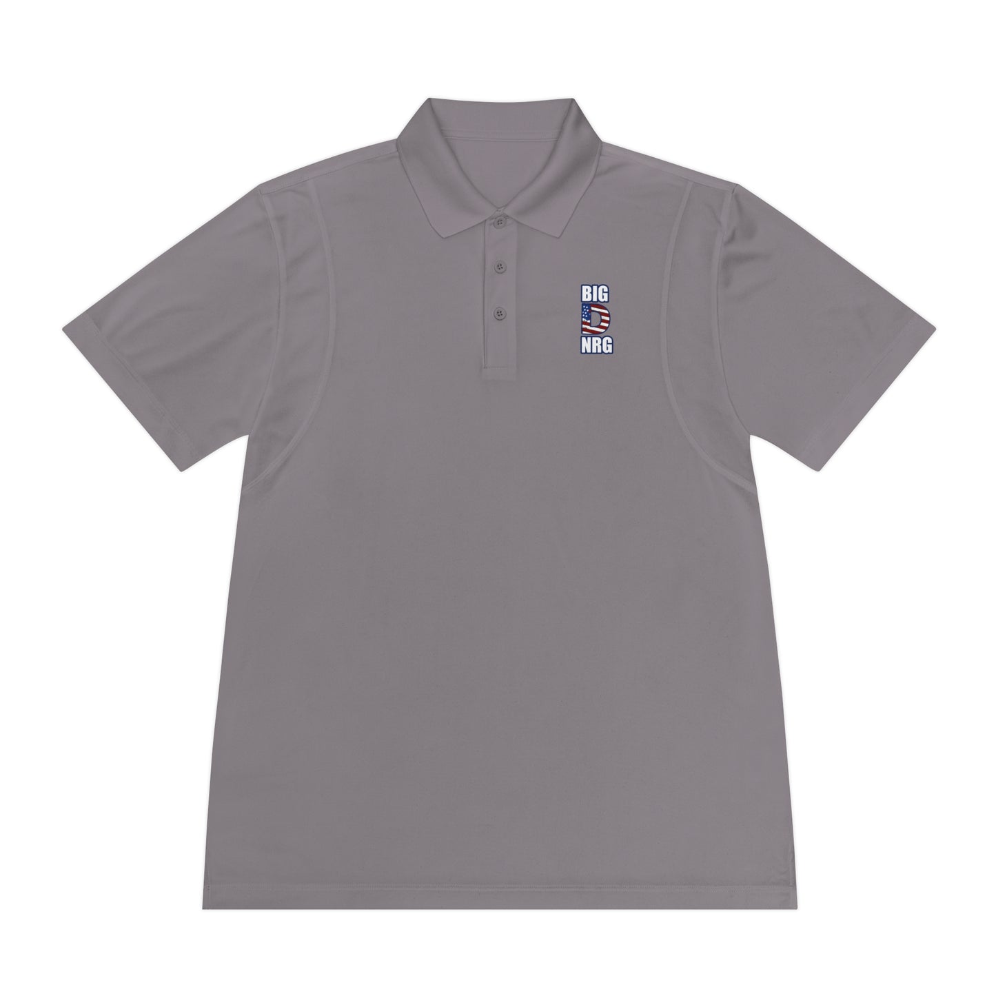 Big D NRG Men's Sport Polo — Athletic Performance Polo with 'BIG D NRG' Chest Logo