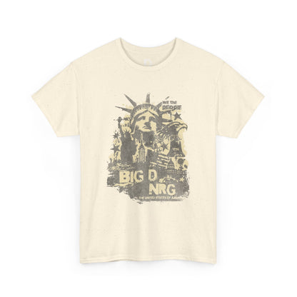 Big D NRG Grunge Graphic Tee — Vintage Statue of Liberty Rock Shirt