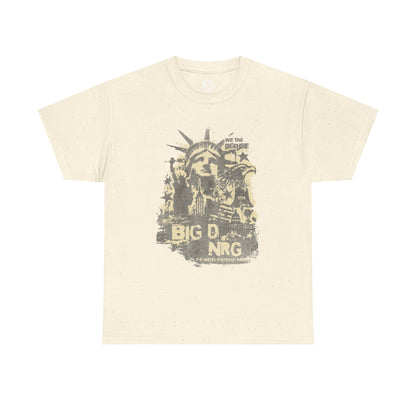 Big D NRG Grunge Graphic Tee — Vintage Statue of Liberty Rock Shirt