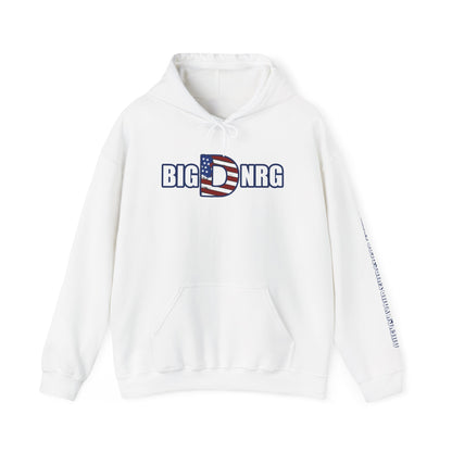 Patriotic 'Big DNRG' Hoodie — American Flag Freedom Lips Graphic