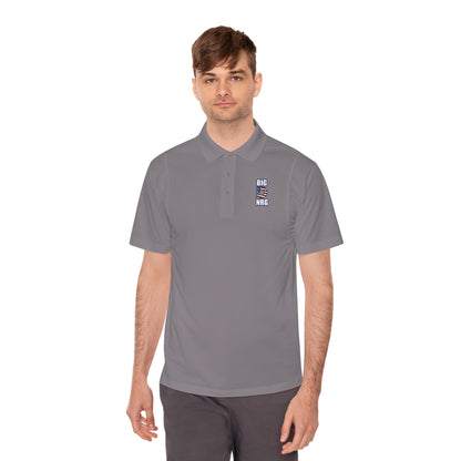 Big D NRG Men's Sport Polo — Athletic Performance Polo with 'BIG D NRG' Chest Logo