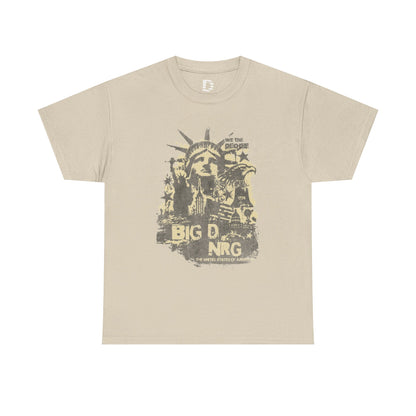 Big D NRG Grunge Graphic Tee — Vintage Statue of Liberty Rock Shirt