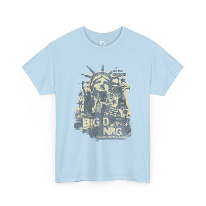 Big D NRG Grunge Graphic Tee — Vintage Statue of Liberty Rock Shirt