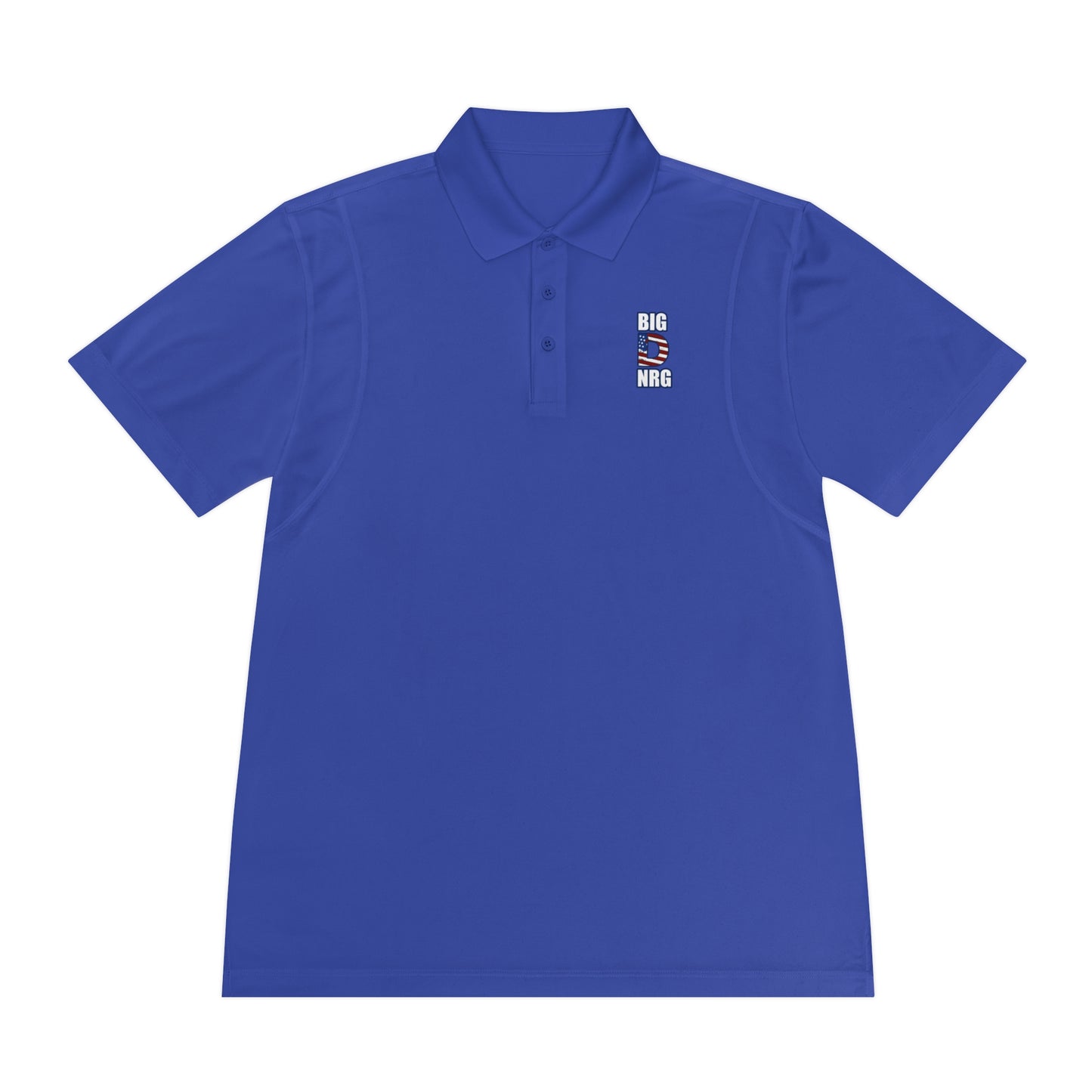 Big D NRG Men's Sport Polo — Athletic Performance Polo with 'BIG D NRG' Chest Logo