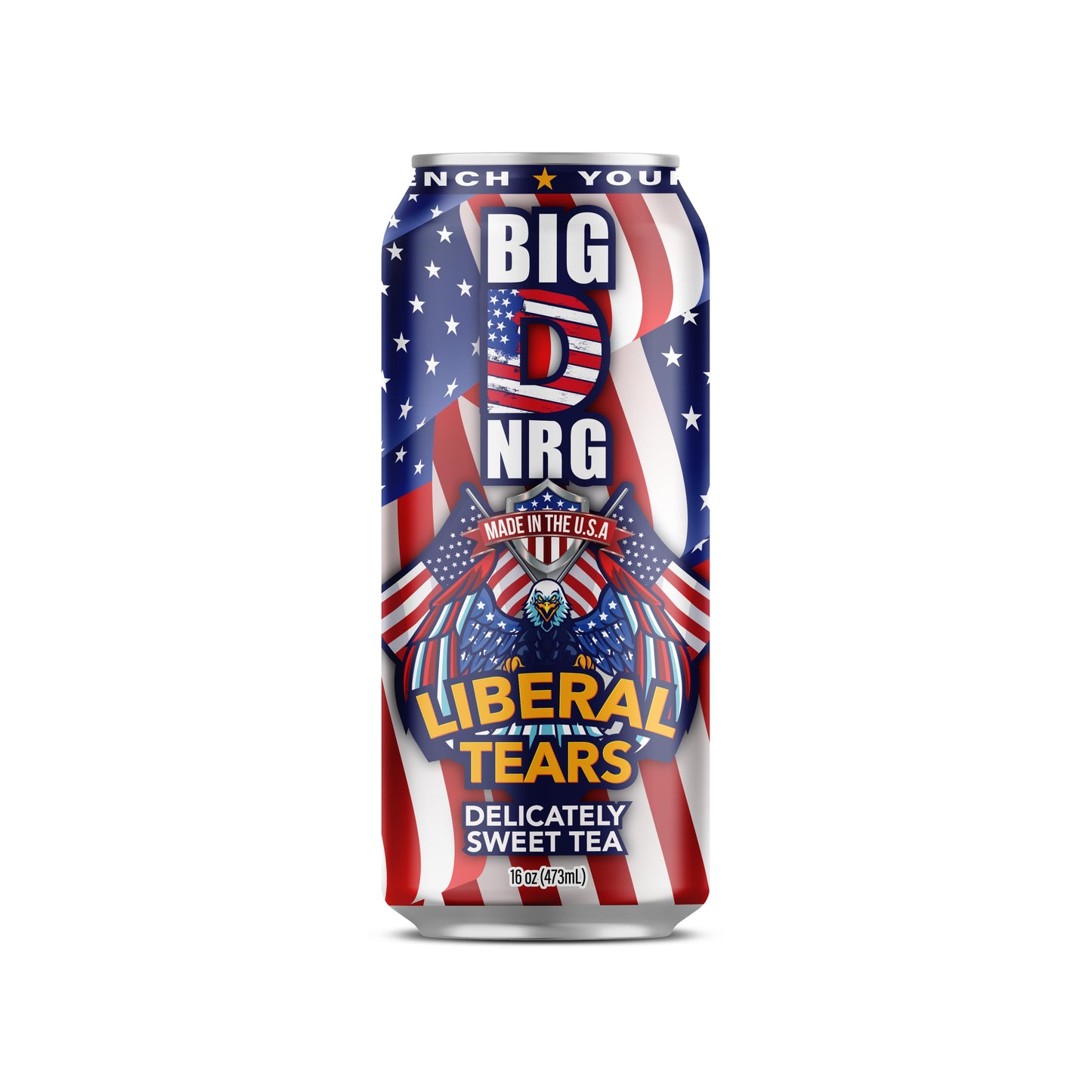 Big D NRG Liberal Tears - Delicately Sweet Tea Energy Drink | 90mg Clean Caffeine, Naturally Sweetened | Made in USA